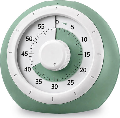 60 Minute Visual Timer for Kids, Silent Countdown Clock