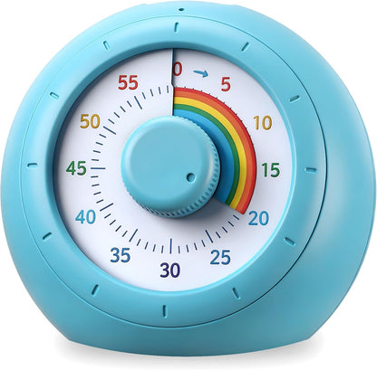 60 Minute Visual Timer for Kids, Silent Countdown Clock