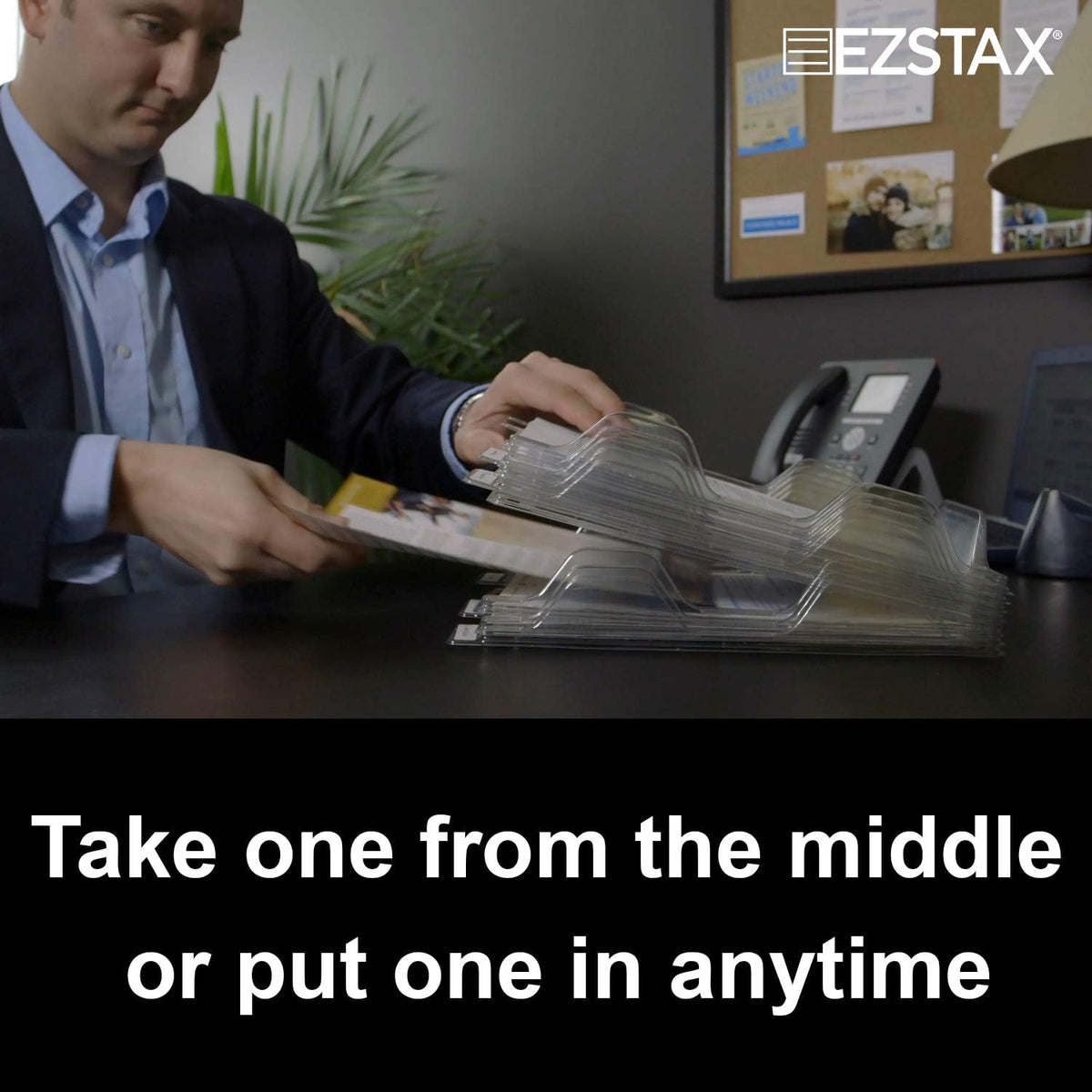 File Organizers - Letter Size, Stackable Trays for Desk - for Office Files, Mail, Documents