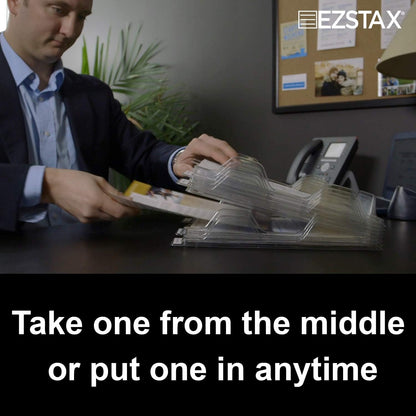 File Organizers - Letter Size, Stackable Trays for Desk - for Office Files, Mail, Documents