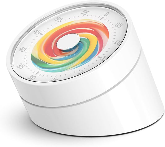 Visual Timer Kids 60 Minute Countdown, Non-Ticking Classroom Timer