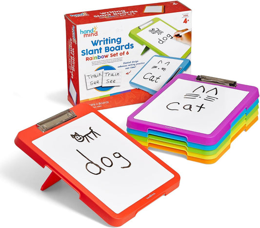Rainbow Writing Slant Boards (Set of 6), Ages 4+
