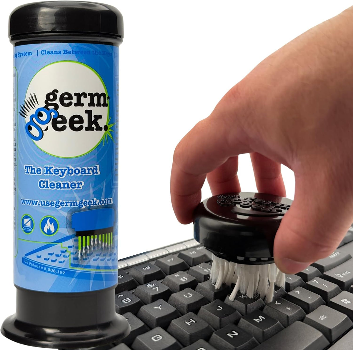 Keyboard & Electronics Cleaning Kit | Patented Precision Brush | Multi-Purpose Tool for Laptop Phone & AirPods | USA-Made, Eco-Friendly & Safe Computer Cleaner