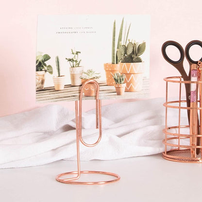 Photo Clip,Nordic Paper Clip Table Card Memo Holder Stand Photo Clips Holder Message Folder Desk Stand for Paper Note Memory Photo