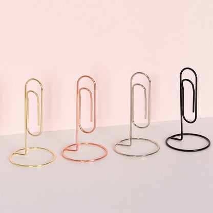 Photo Clip,Nordic Paper Clip Table Card Memo Holder Stand Photo Clips Holder Message Folder Desk Stand for Paper Note Memory Photo