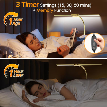LED Desk Lamp for Home Office, 18W 2000LM Dual Head Architect Lamp
