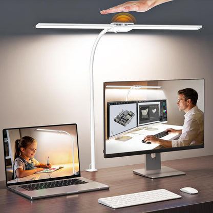 LED Desk Lamp for Home Office, 18W 2000LM Dual Head Architect Lamp