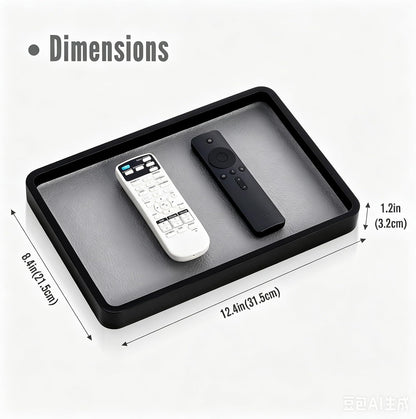 Wood Valet Tray for Men, Key Tray, Desk & Nightstand -DarkBrown
