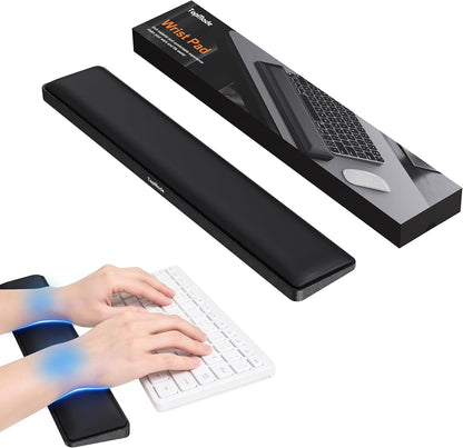 Cooling Gel Keyboard Wrist Rest, Ergonomic 17.13” Full-Size Wrist Support