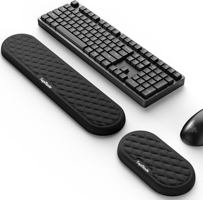 Cooling Gel Keyboard Wrist Rest, Ergonomic 17.13” Full-Size Wrist Support