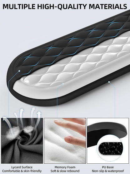 Cooling Gel Keyboard Wrist Rest, Ergonomic 17.13” Full-Size Wrist Support