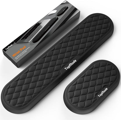 Cooling Gel Keyboard Wrist Rest, Ergonomic 17.13” Full-Size Wrist Support