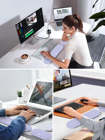 Cooling Gel Keyboard Wrist Rest, Ergonomic 17.13” Full-Size Wrist Support