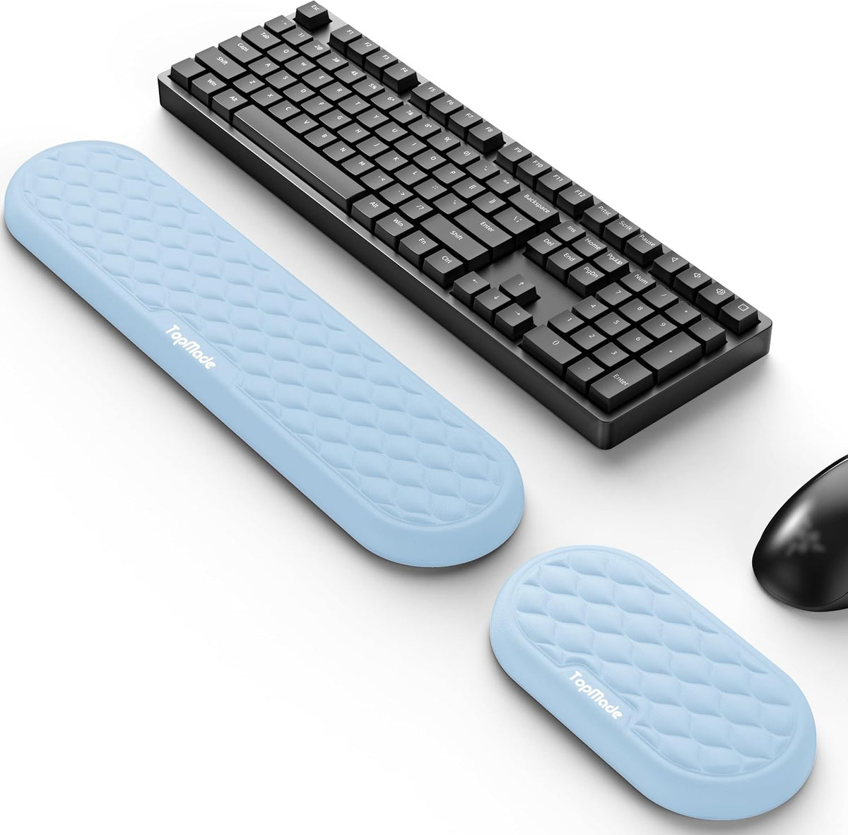 Cooling Gel Keyboard Wrist Rest, Ergonomic 17.13” Full-Size Wrist Support