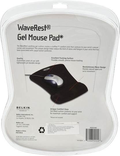 WaveRest Gel Mouse Pad, Black (F8E262-BLK), 1 Pack