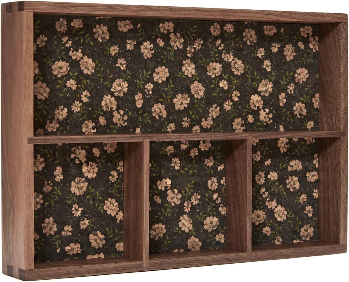 Wood Organizer Tray,Black Walnut,Desk & Drawer Storage Box (Maple Master)