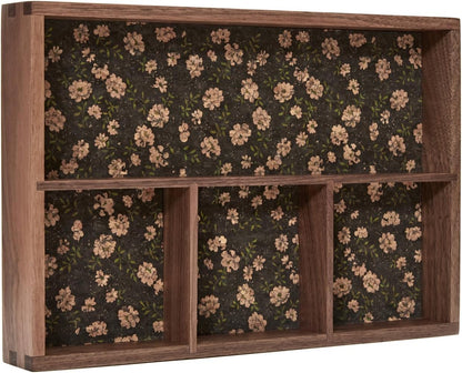 Wood Organizer Tray,Black Walnut,Desk & Drawer Storage Box (Maple Master)