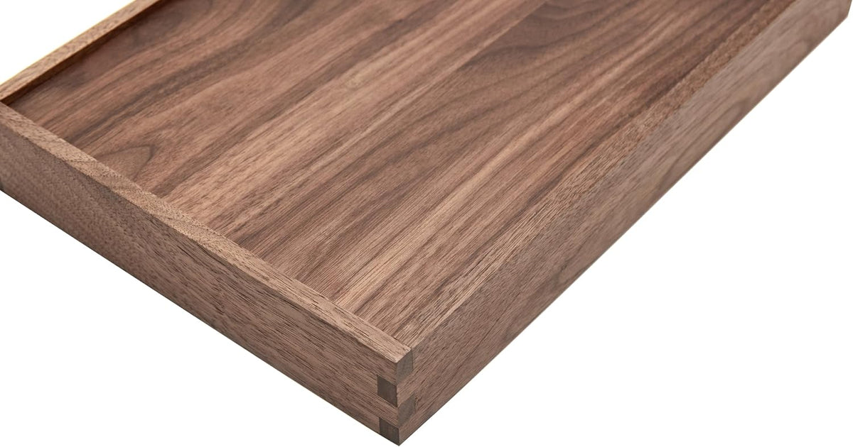 Wood Organizer Tray,Black Walnut,Desk & Drawer Storage Box (Maple Master)