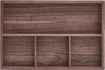 Wood Organizer Tray,Black Walnut,Desk & Drawer Storage Box (Maple Master)