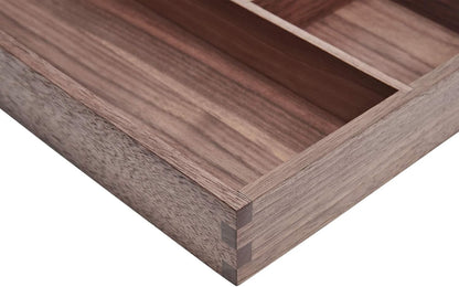 Wood Organizer Tray,Black Walnut,Desk & Drawer Storage Box (Maple Master)