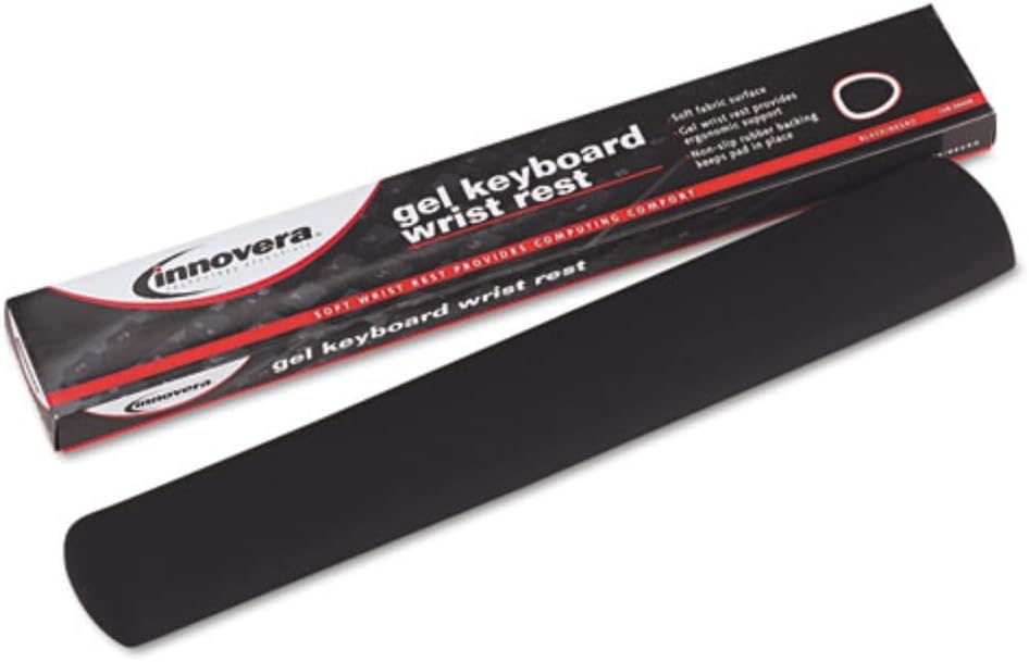 50458 Gel Nonskid Keyboard Wrist Rest, Black (IVR50458)