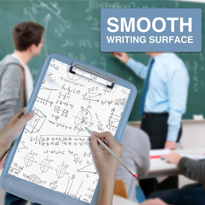 Clipboard with Storage, Clip Board 8.5 x 11 with Pen Holder, High Capacity Plastic Organization Case Box for Letter Legal A4 Size Paper, Nurses Teachers Must Haves, School & Office Supplies