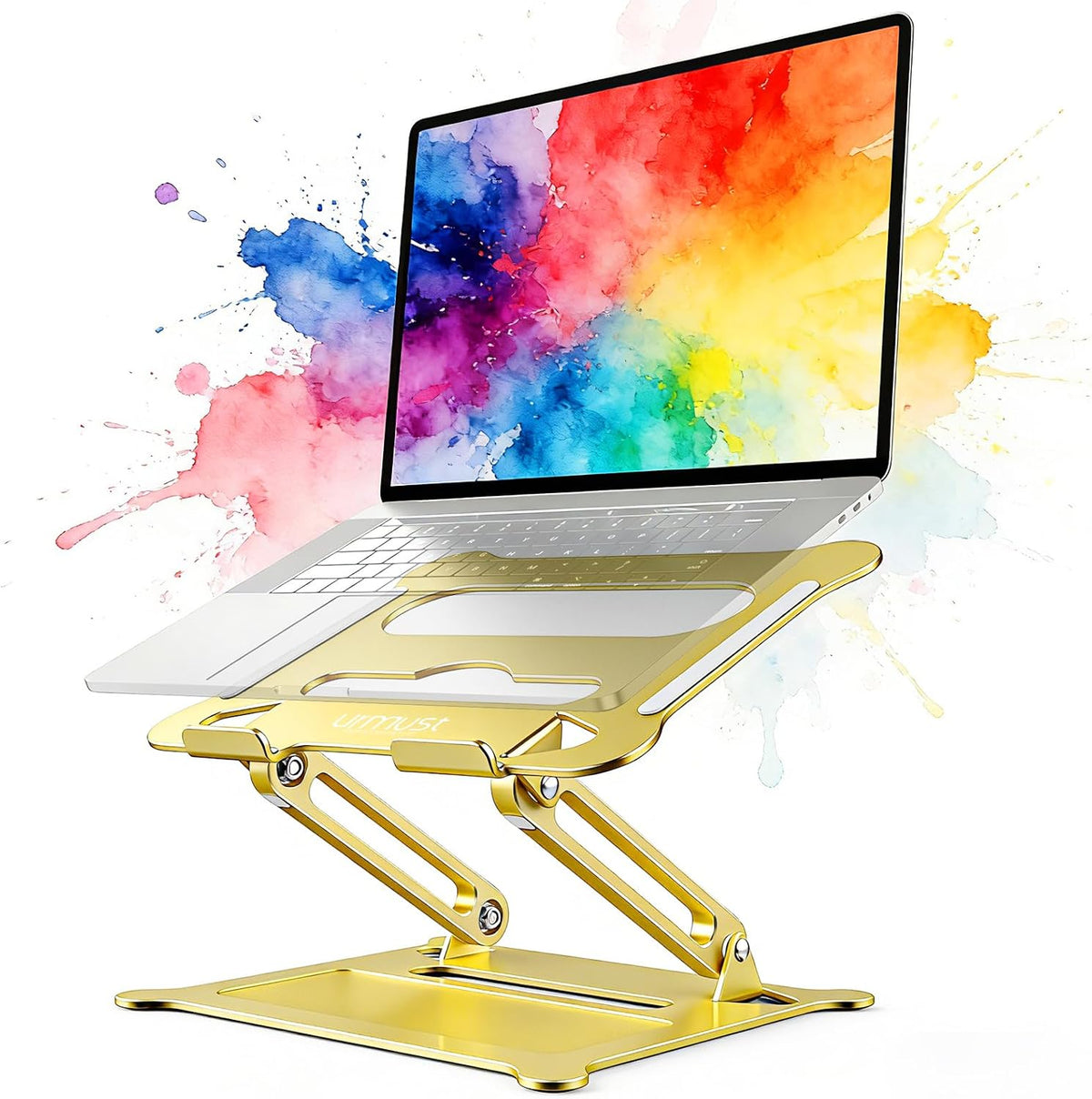 Adjustable Laptop Stand for Desk, 10-15.6“ Laptop Riser, Black