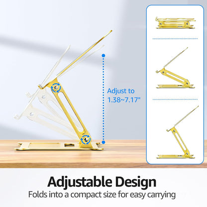 Adjustable Laptop Stand for Desk, 10-15.6“ Laptop Riser, Black