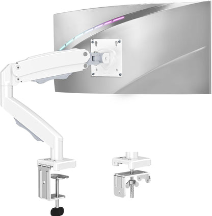 Dual Monitor Stand for Desk, Monitor Arms for 2 Monitors 32 27 24 22 Inches, Height Adjustable Double Monitor Mount, VESA Mount with C-Clamp & Grommet Base, Holds 4.4-17.6lbs
