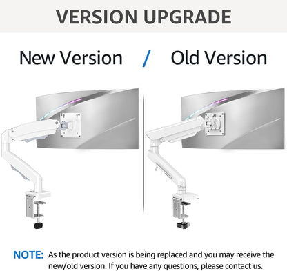 Dual Monitor Stand for Desk, Monitor Arms for 2 Monitors 32 27 24 22 Inches, Height Adjustable Double Monitor Mount, VESA Mount with C-Clamp & Grommet Base, Holds 4.4-17.6lbs