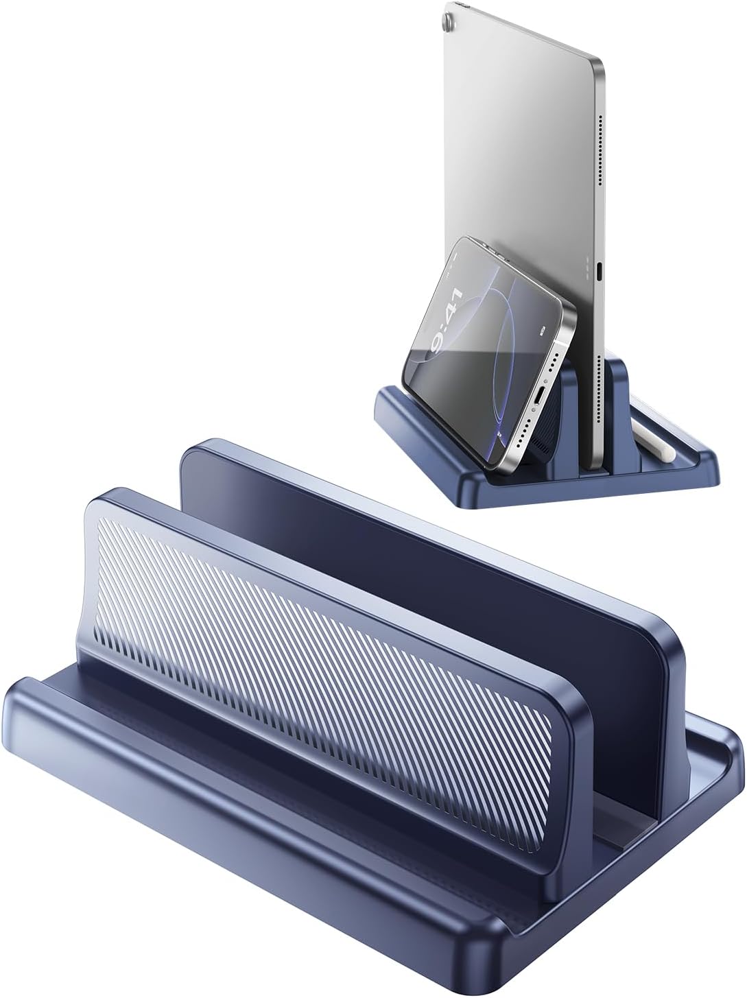 5 in 1 Vertical Laptop Stand Holder,Adjustable ABS Plastic Laptop Organizer Desktop Management Notebook Dock,Vertical Laptop Stand Space Saving for MacBook,Surface,Samsung,HP,Dell,Chrome Book