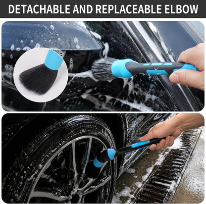 Car Interior and Exterior Soft bristles Detail dust Automotive Brush dusting Brush Dashboard Cleaning Brush Home Office Computer Keyboard dusting Tools+ Double-Sided Suede Cleaning Towel