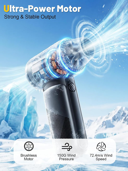 X213 Compressed Air Duster, 130000RPM, 3-Speed Adjustable, Electric