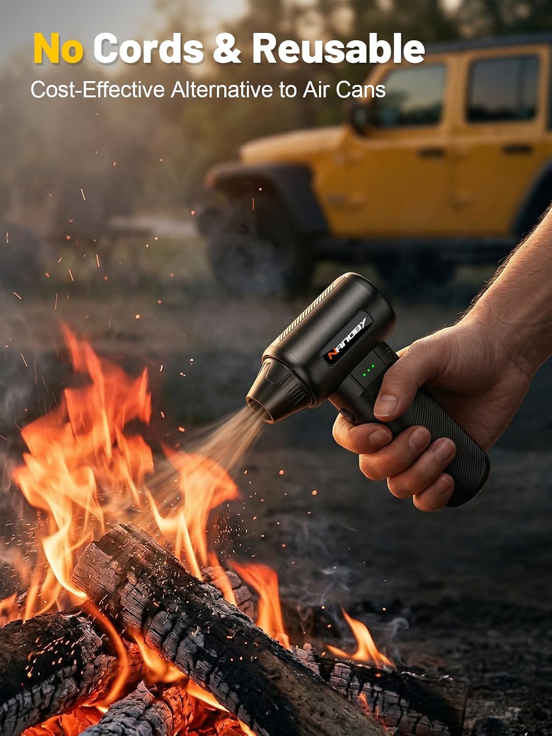 X213 Compressed Air Duster, 130000RPM, 3-Speed Adjustable, Electric
