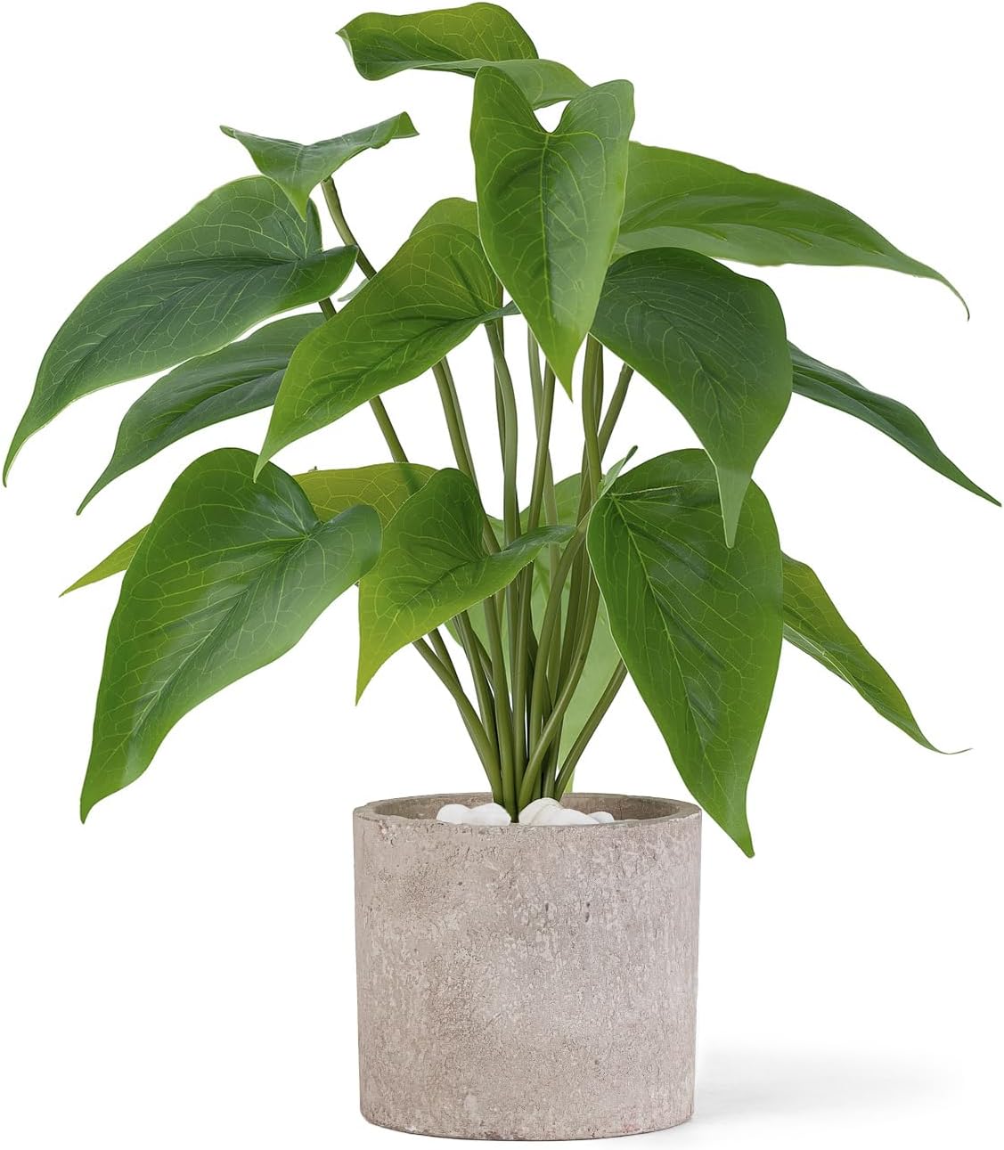 Fake Plants in Ceramic Pot, 11" Potted Artificial Plants Home Decor