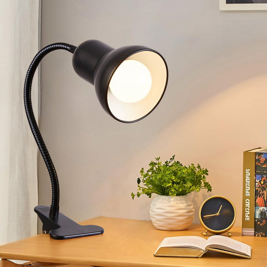 Clip on Desk Lamp, 360° Rotating Ggooseneck Lamp, Eye-Caring Desk Lamp