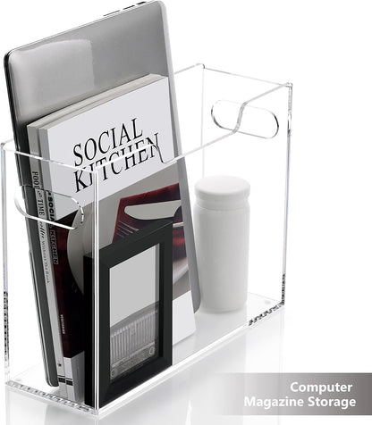 Acrylic Hanging File Organizer Box with Handles