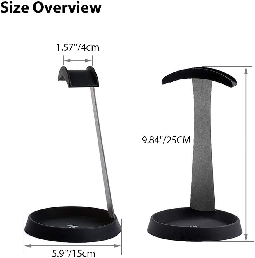 HS102 - Metal Headphone Stand with Cable Holder