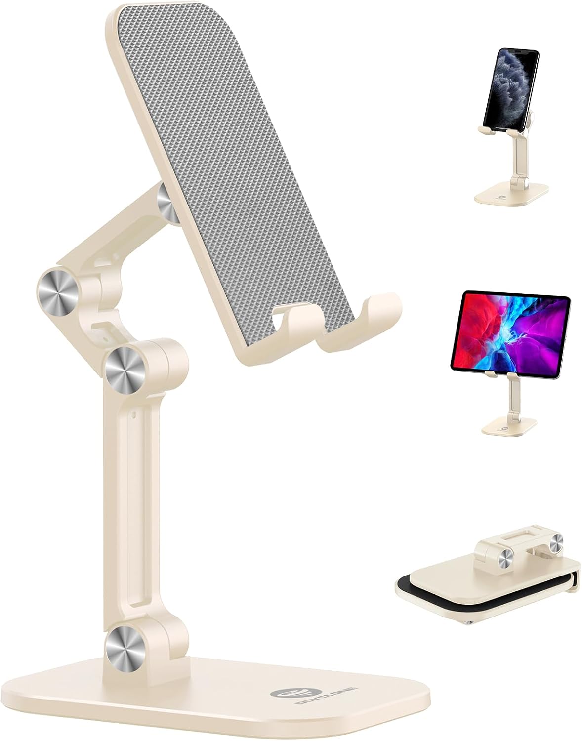 Phone Stand for Desk, Foldable Cell Phone Stand Holder, Black