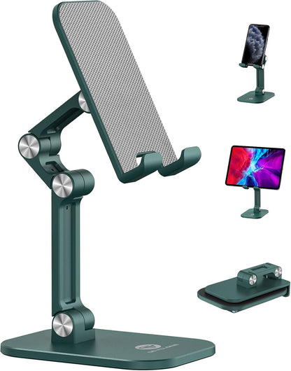 Phone Stand for Desk, Foldable Cell Phone Stand Holder, Black