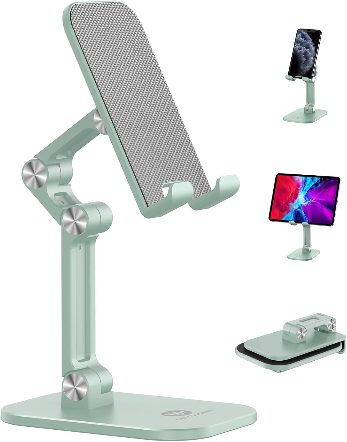 Phone Stand for Desk, Foldable Cell Phone Stand Holder, Black