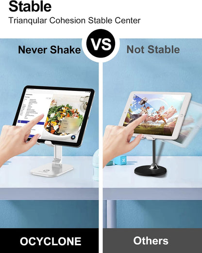 Phone Stand for Desk, Foldable Cell Phone Stand Holder, Black