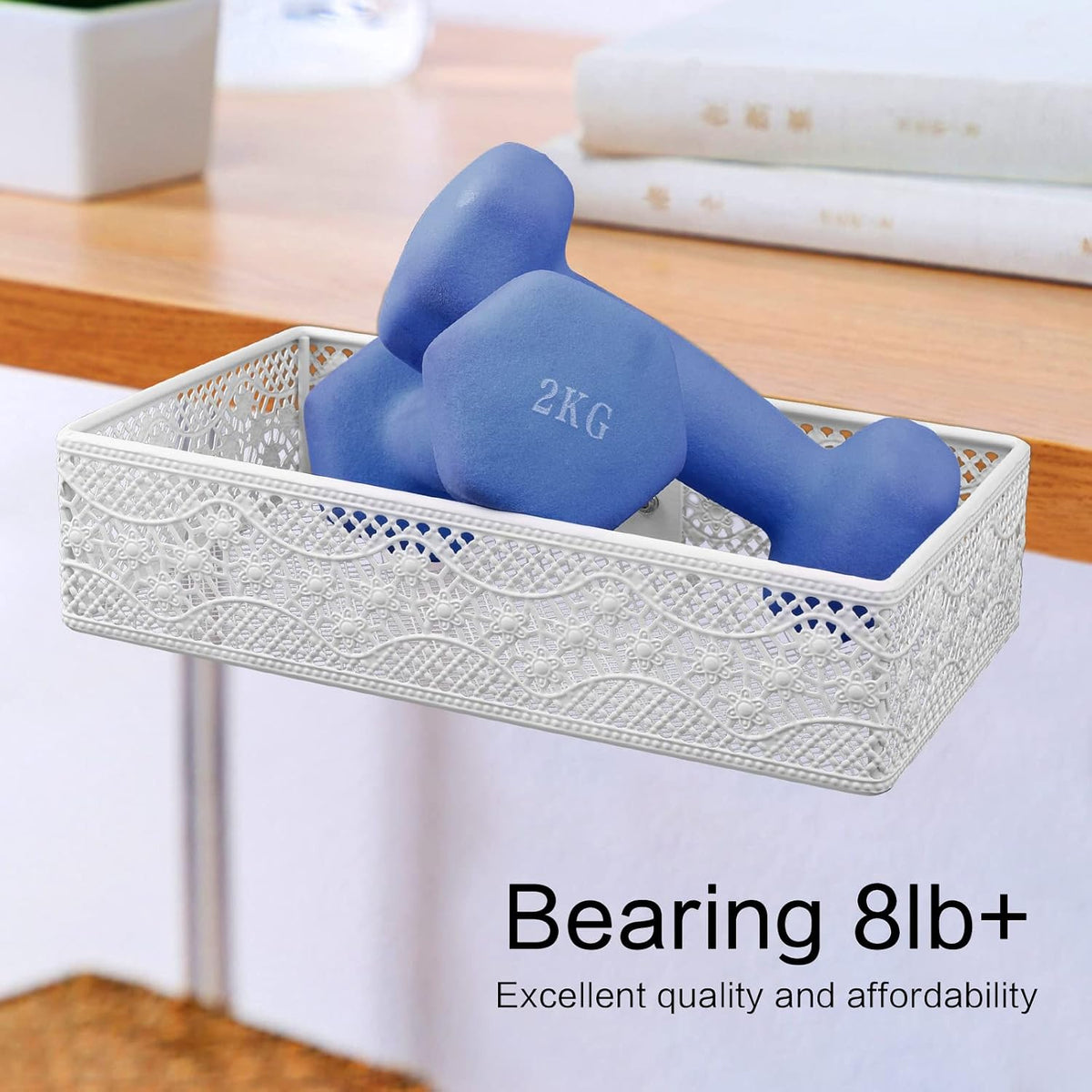 Under Desk Drawer, Clamp on Desk Organizer Under Table Hanging Desk Storage