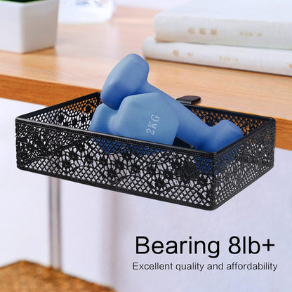 Under Desk Drawer, Clamp on Desk Organizer Under Table Hanging Desk Storage