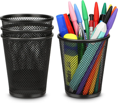 Pen Holder for Desk, Pencil Holder for Desk, 4 Pack Pencil Cup for Pen