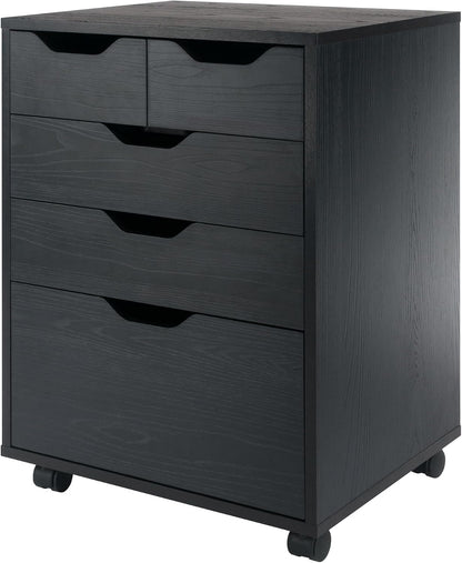 Halifax 5-Drawer Storage Cabinet, Black (20519)