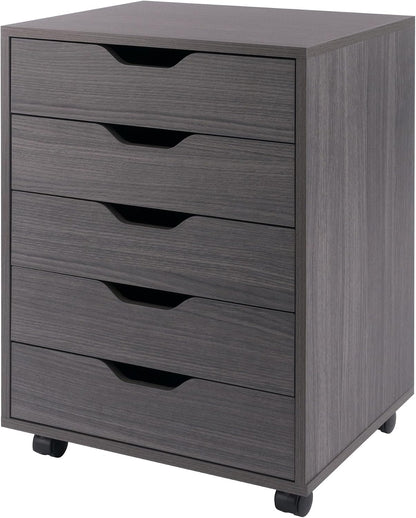 Halifax 5-Drawer Storage Cabinet, Black (20519)
