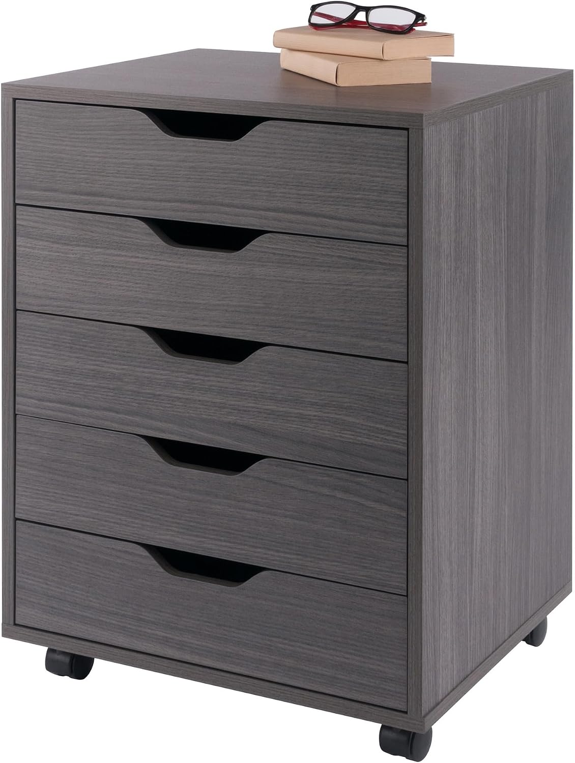 Halifax 5-Drawer Storage Cabinet, Black (20519)