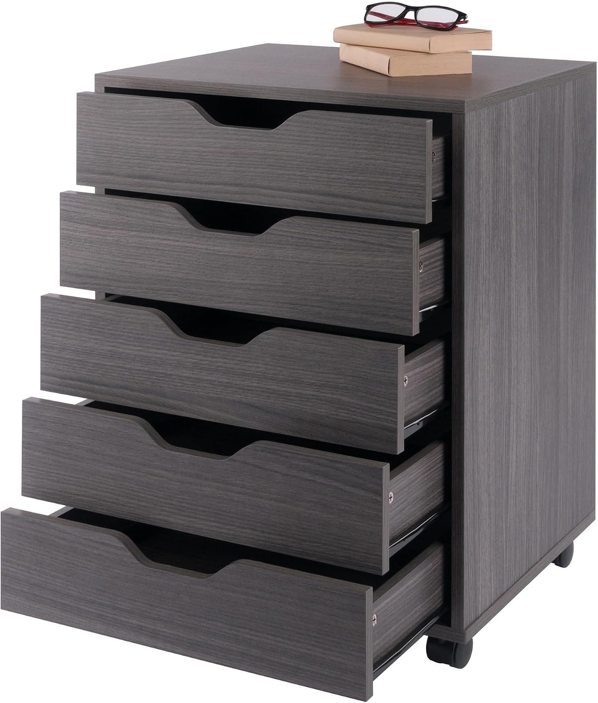 Halifax 5-Drawer Storage Cabinet, Black (20519)