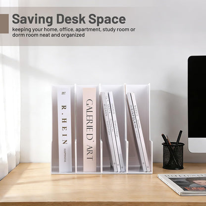 Vertical Magazine File Holder, 4 Pack, Black